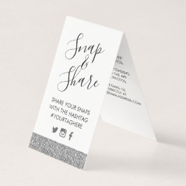 Tarjeta de Rótulo de hashtag del partido Purpurina