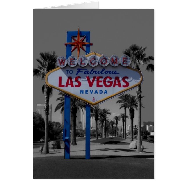 Tarjeta de Rótulo de Las Vegas (Frente)