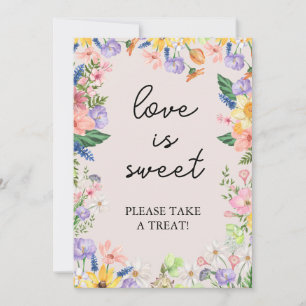 Tarjeta de Rótulo dulce para el amor de la primave