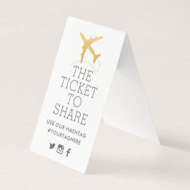 Tarjeta de Rótulo Hashtag para la fiesta del tema 