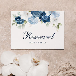Tarjeta de Rótulo reservada de eucalipto azul turq