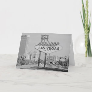 Tarjeta de Rótulo Retro Las Vegas