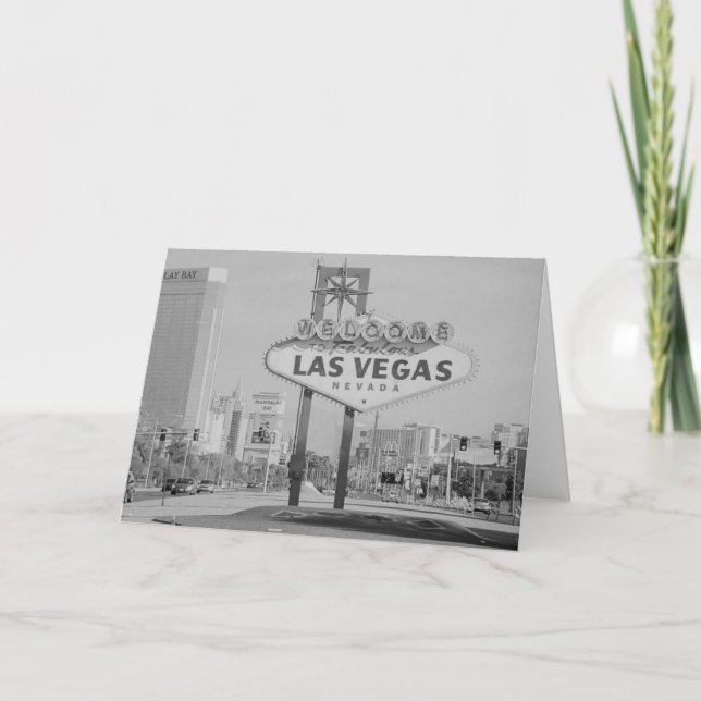 Tarjeta de Rótulo Retro Las Vegas (Anverso)