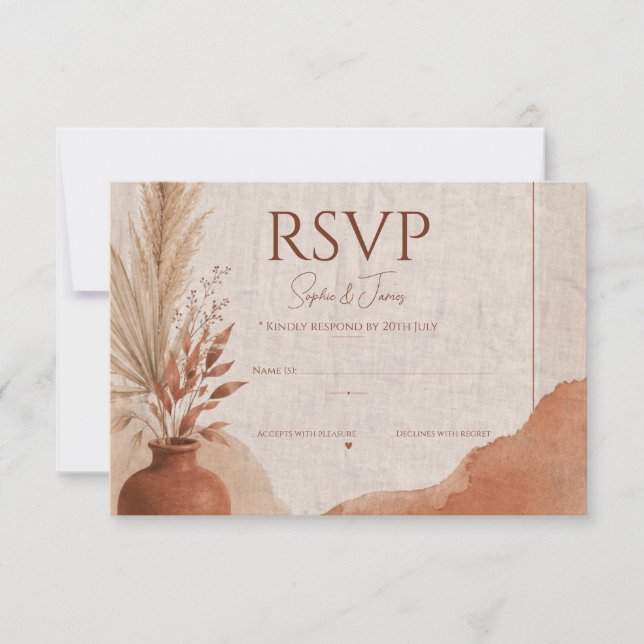 Tarjeta de RSVP (Anverso)
