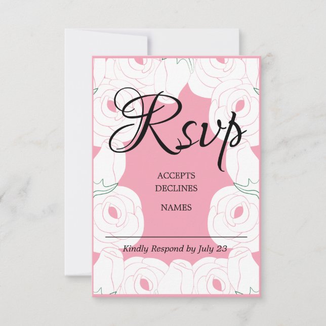 Tarjeta de RSVP (Anverso)