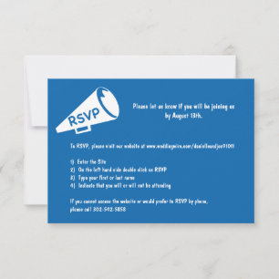 Tarjeta de RSVP con altavoz