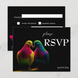 🌈 Tarjeta de RSVP con solicitud de canción Paloma