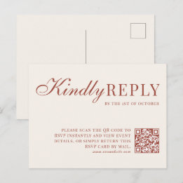 Tarjeta de RSVP de Autumn Covey