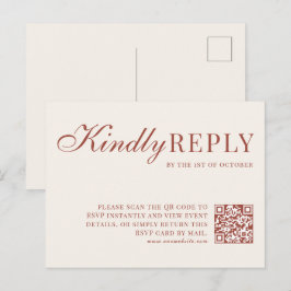 Tarjeta de RSVP de Autumn Covey