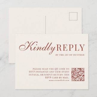 Tarjeta de RSVP de Autumn Covey
