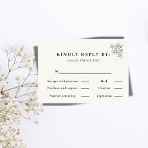 Tarjeta de RSVP de boda Art Deco Gatsby Vintage de