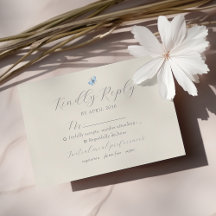 Tarjeta de RSVP de Boda Boho Chic de Primavera