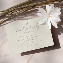 Tarjeta de RSVP de Boda Boho Chic de Primavera