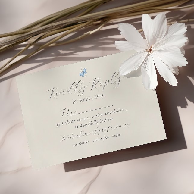 Tarjeta de RSVP de Boda Boho Chic de Primavera (Subido por el creador)