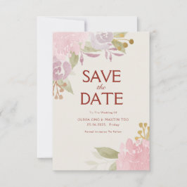 Tarjeta de RSVP de Boda con Tema de Jardín Clásico