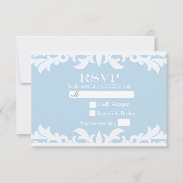 Tarjeta de RSVP de Boda de Cuento de Hadas FELIZME (Anverso)