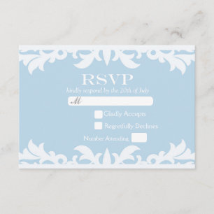Tarjeta de RSVP de Boda de Cuento de HADAS PARA SI