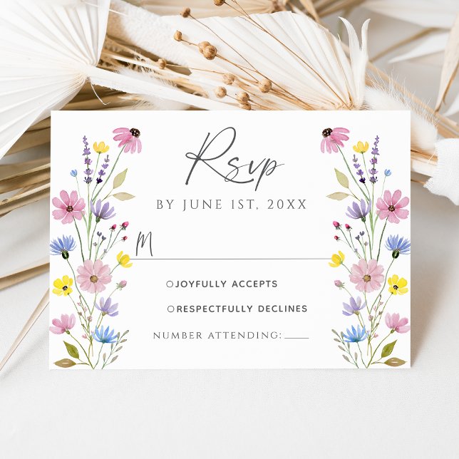 Tarjeta de RSVP de Boda de Jardín Romántico Boho c (Subido por el creador)
