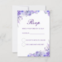 Tarjeta de RSVP de boda editable, Tarjeta de RSVP 