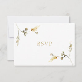 Tarjeta de RSVP de Boda Elegante