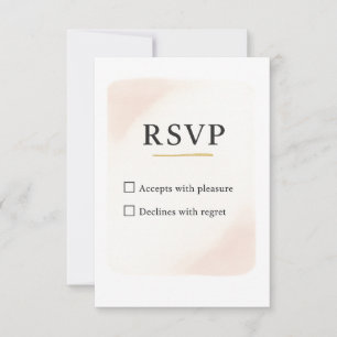 Tarjeta de RSVP de boda minimalista elegante – 3.5