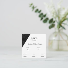 TARJETA DE RSVP DE BODA MODERNA