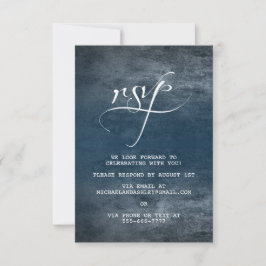 Tarjeta de RSVP de Boda Nuestra Aventura Comienza