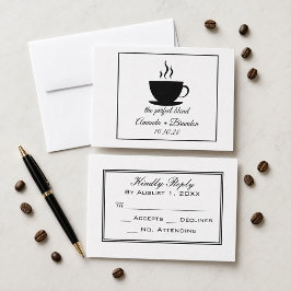 Tarjeta de RSVP de Boda The Perfect Blend