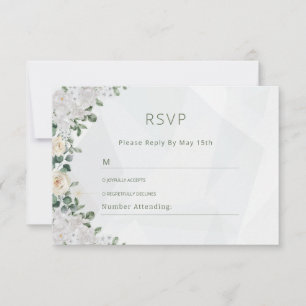 Tarjeta de RSVP de boda Un Asunto Floral