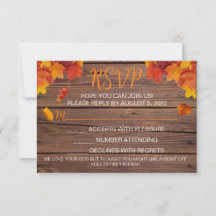 Tarjeta de RSVP de Enamorarse