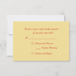 Tarjeta de RSVP de fiesta de Navidad elegante pers