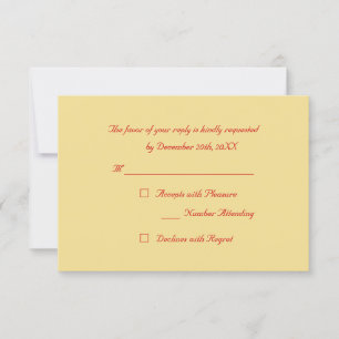 Tarjeta de RSVP de fiesta de Navidad elegante pers