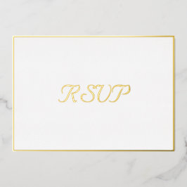 Tarjeta de RSVP de fiesta elegante simple personal