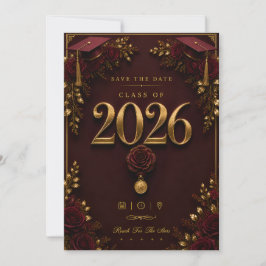 Tarjeta de RSVP de Graduación | Invitación de la C