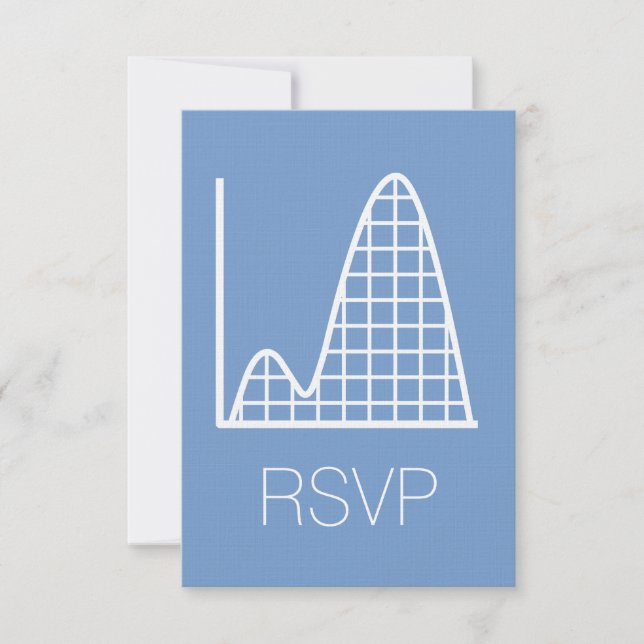 Tarjeta de RSVP de It Adds Up in Periwinkle (Anverso)