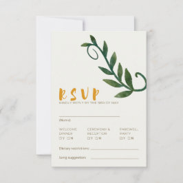 Tarjeta de RSVP de la serie Enraizada en el Amor