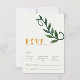 Tarjeta de RSVP de la serie Enraizada en el Amor