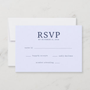 Tarjeta de RSVP de Lavanda Elegante