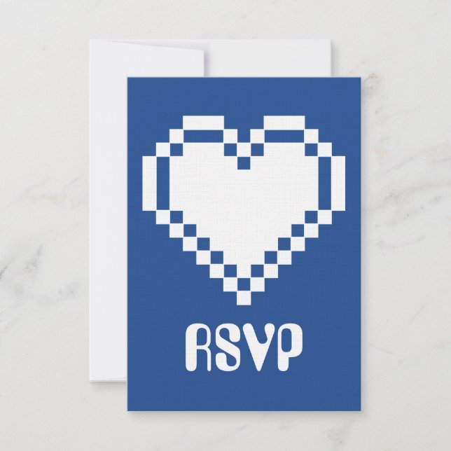 Tarjeta de RSVP de modo multijugador en azul (Anverso)