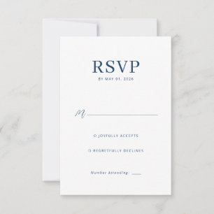 Tarjeta de RSVP de Nave Elegante