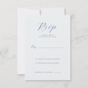 Tarjeta de RSVP de Nave Elegante