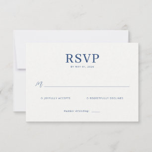 Tarjeta de RSVP de Nave Elegante