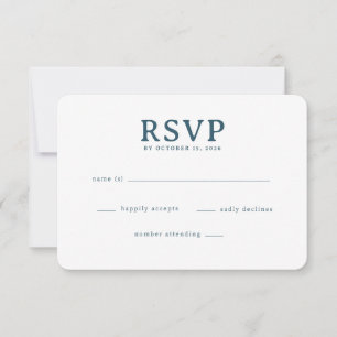 Tarjeta de RSVP de Navegante Elegante
