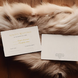 Tarjeta de RSVP de Navidad Rustic Noel | Elegante