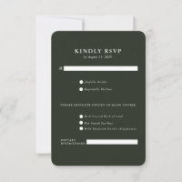 Tarjeta de RSVP de Rancho | Mansión de Campo Elega