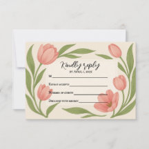 Tarjeta de RSVP de Tulip Ever After