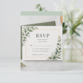 Tarjeta de RSVP de Vegetación Mínima, Respuesta de