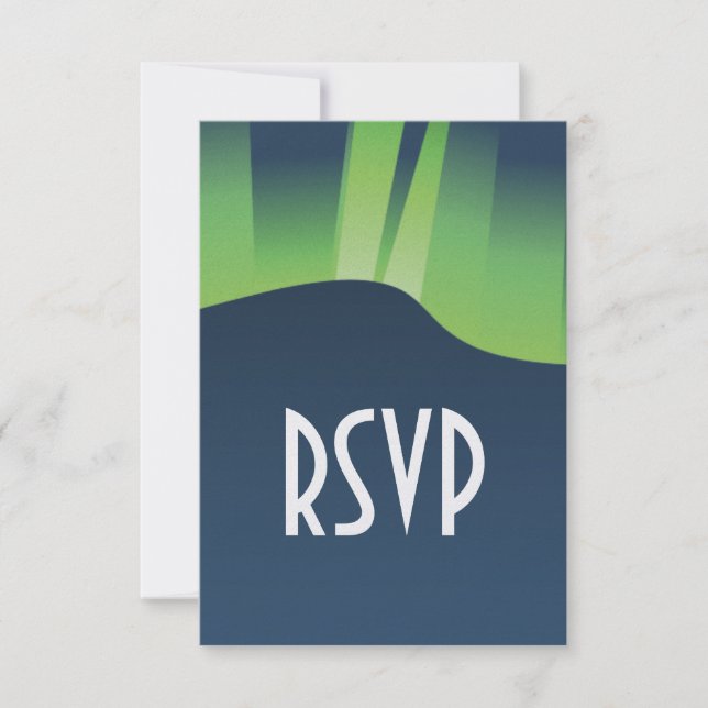 Tarjeta de RSVP de Winter Wonderland (Anverso)