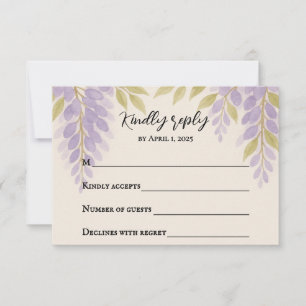Tarjeta de RSVP de Wisteria Lane