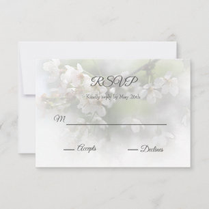 Tarjeta de RSVP Dreamy Blossoms 2